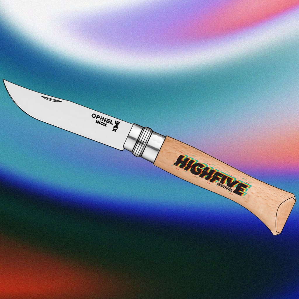 Opinel N°8 bois – Édition Limitée High Five Festival 2025
