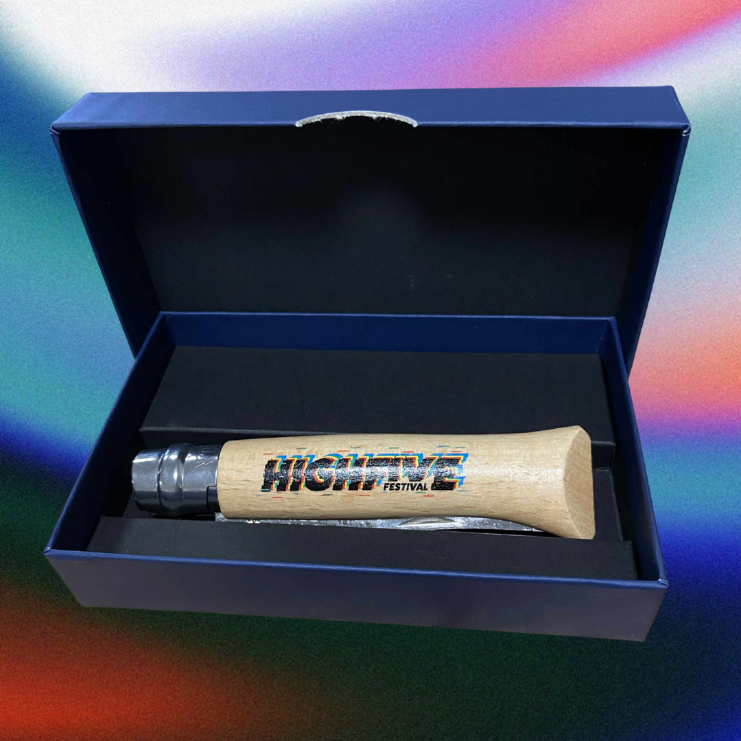 Opinel N°8 bois – Édition Limitée High Five Festival 2025