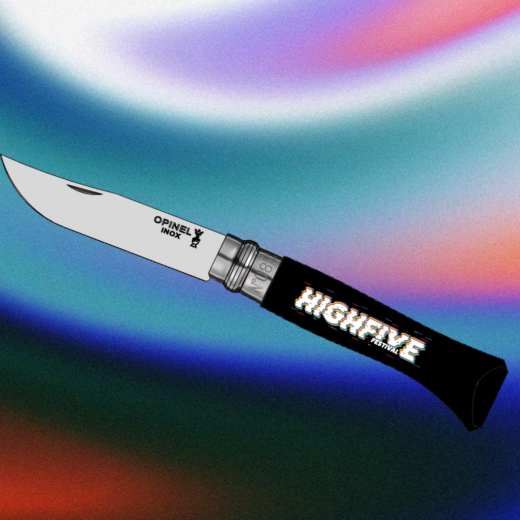 Opinel N°8 noir – Édition Limitée High Five Festival 2025