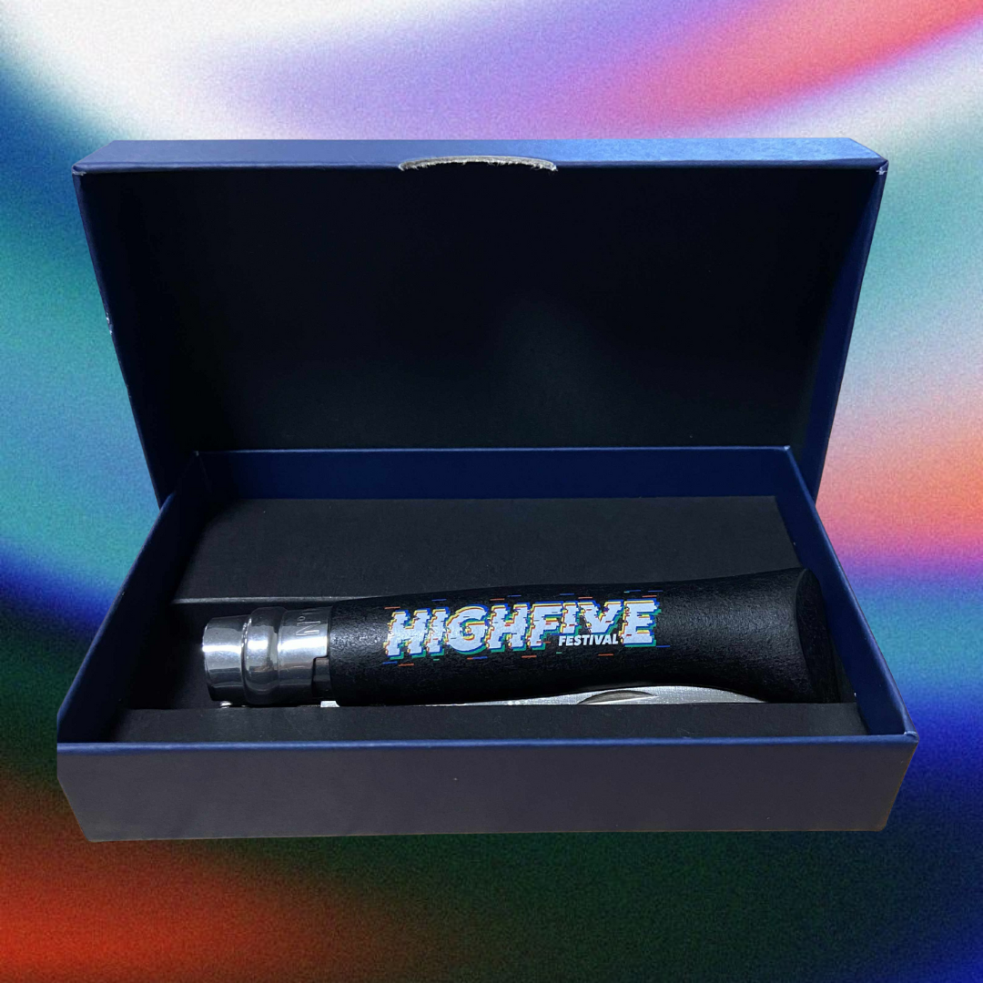 Opinel N°8 noir – Édition Limitée High Five Festival 2025